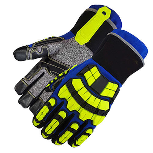 4544FP EN388 2016 Heavy Duty Rescue Extrication Gloves Cut Resistant ANSI Cut Level A8